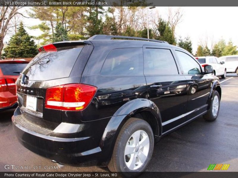 Brilliant Black Crystal Pearl / Black 2013 Dodge Journey SE