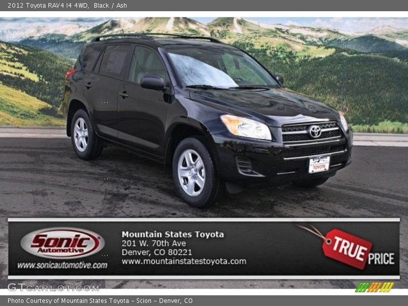 Black / Ash 2012 Toyota RAV4 I4 4WD