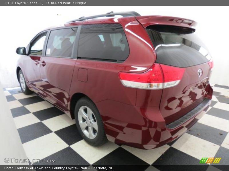 Salsa Red Pearl / Bisque 2013 Toyota Sienna LE