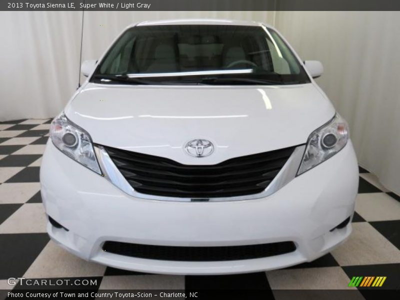 Super White / Light Gray 2013 Toyota Sienna LE