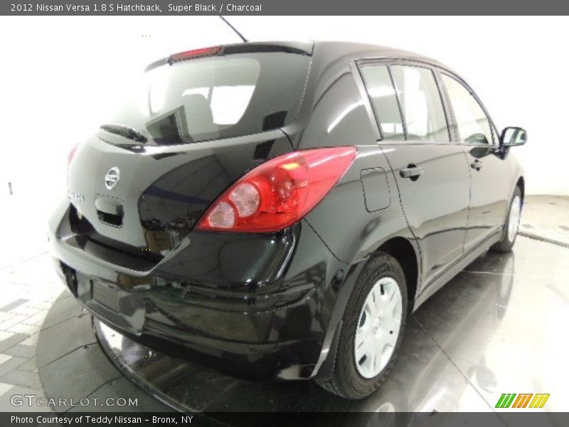 Super Black / Charcoal 2012 Nissan Versa 1.8 S Hatchback