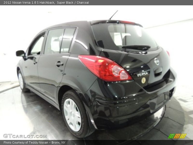 Super Black / Charcoal 2012 Nissan Versa 1.8 S Hatchback