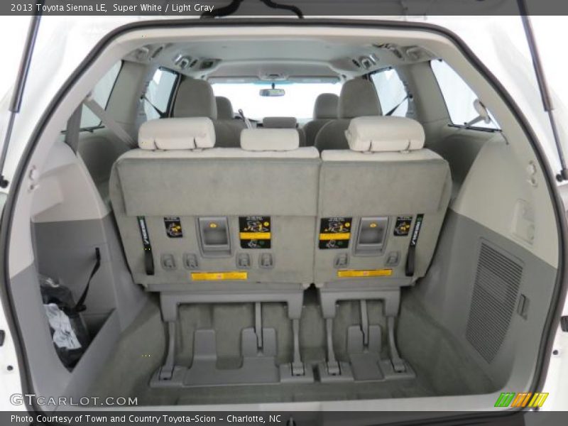Super White / Light Gray 2013 Toyota Sienna LE