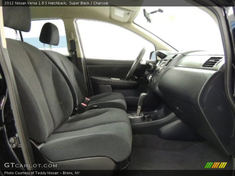 Super Black / Charcoal 2012 Nissan Versa 1.8 S Hatchback