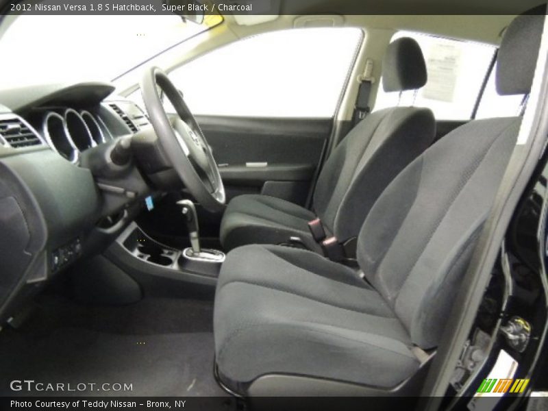 Super Black / Charcoal 2012 Nissan Versa 1.8 S Hatchback