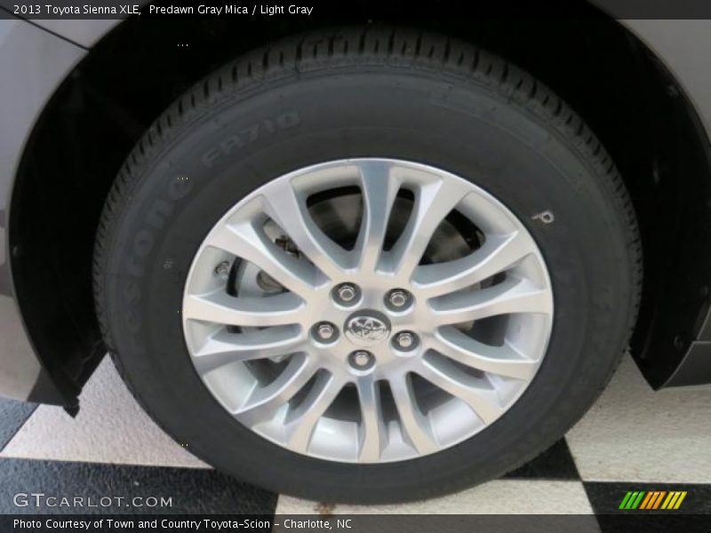 Predawn Gray Mica / Light Gray 2013 Toyota Sienna XLE