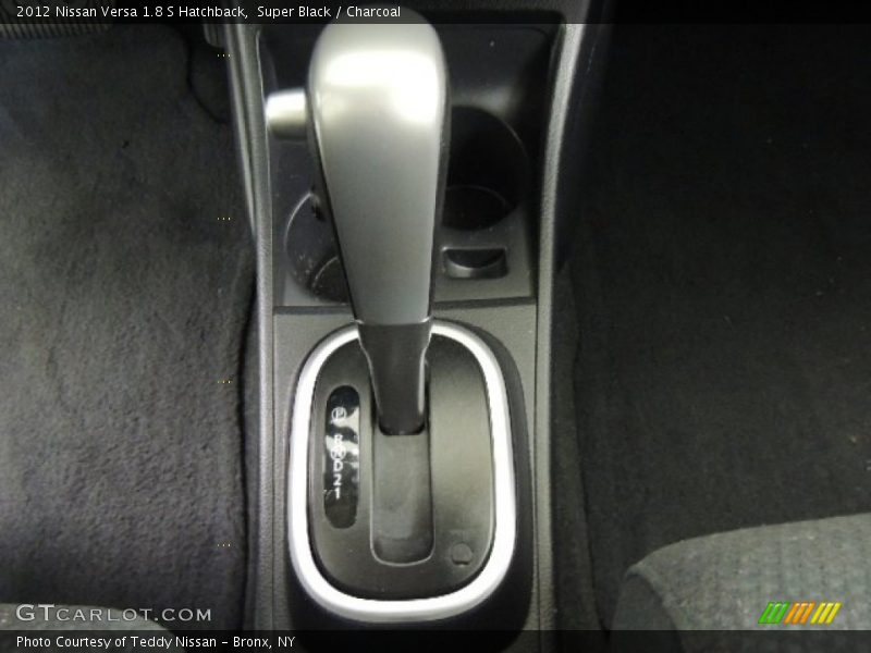 Super Black / Charcoal 2012 Nissan Versa 1.8 S Hatchback