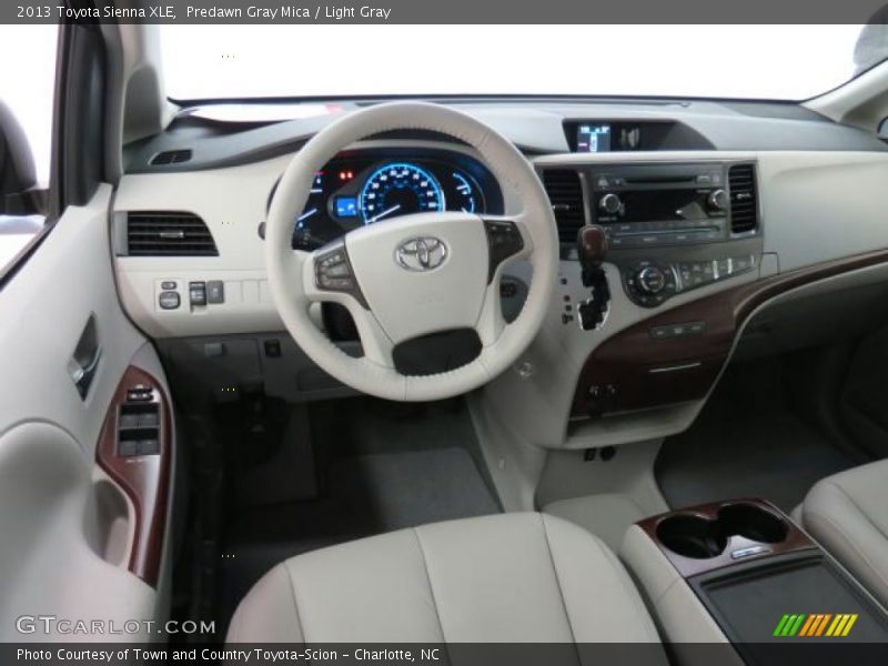 Predawn Gray Mica / Light Gray 2013 Toyota Sienna XLE