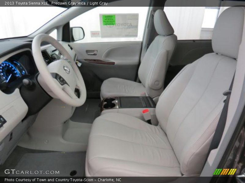Predawn Gray Mica / Light Gray 2013 Toyota Sienna XLE