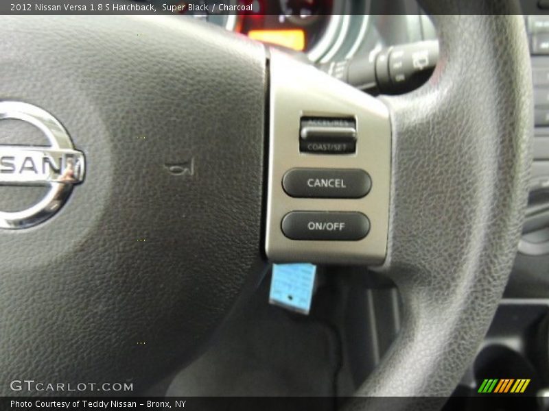 Super Black / Charcoal 2012 Nissan Versa 1.8 S Hatchback