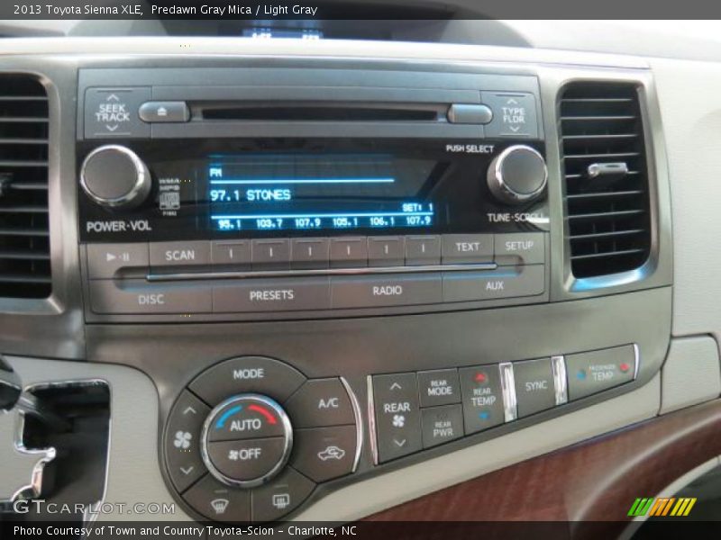 Predawn Gray Mica / Light Gray 2013 Toyota Sienna XLE