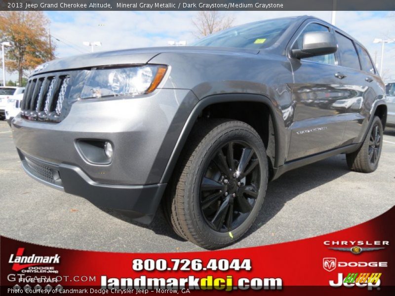 Mineral Gray Metallic / Dark Graystone/Medium Graystone 2013 Jeep Grand Cherokee Altitude
