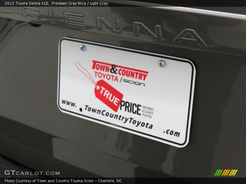 Predawn Gray Mica / Light Gray 2013 Toyota Sienna XLE