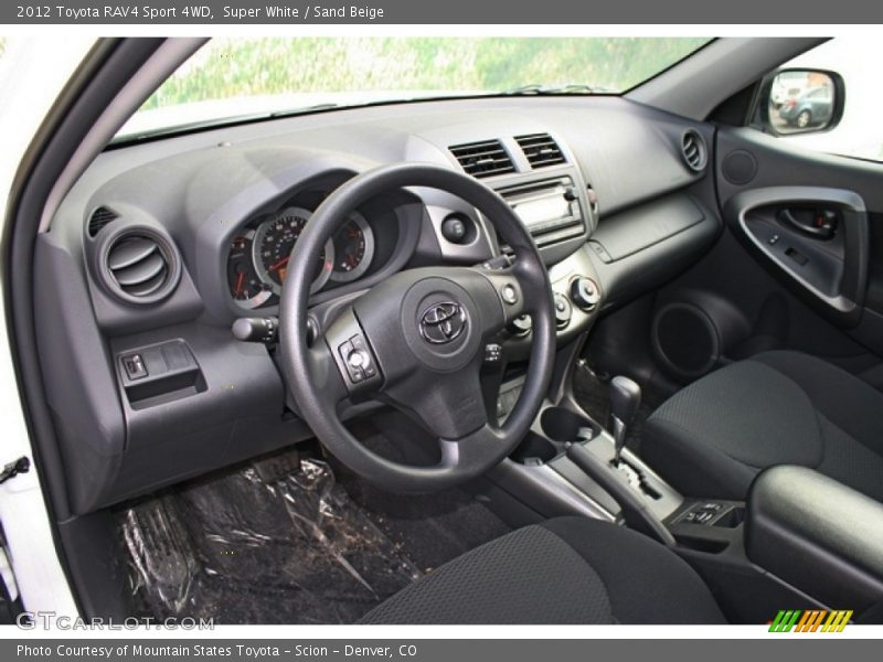 Super White / Sand Beige 2012 Toyota RAV4 Sport 4WD