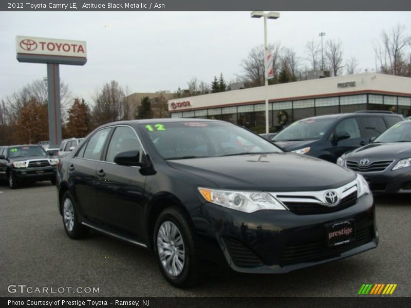 Attitude Black Metallic / Ash 2012 Toyota Camry LE