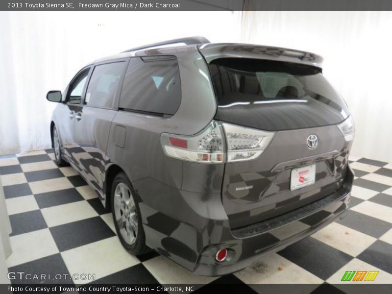 Predawn Gray Mica / Dark Charcoal 2013 Toyota Sienna SE