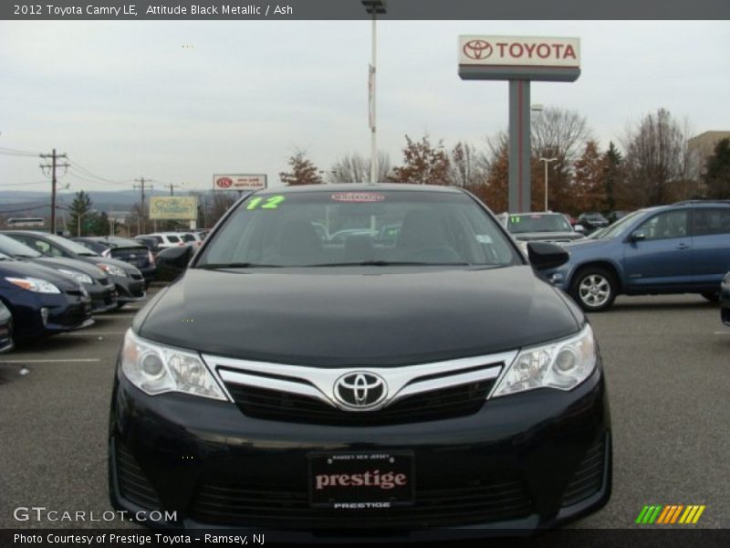 Attitude Black Metallic / Ash 2012 Toyota Camry LE