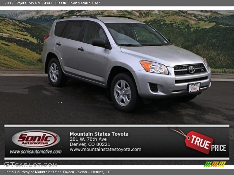 Classic Silver Metallic / Ash 2012 Toyota RAV4 V6 4WD