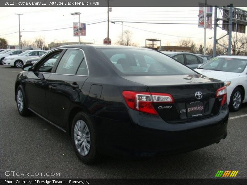 Attitude Black Metallic / Ash 2012 Toyota Camry LE