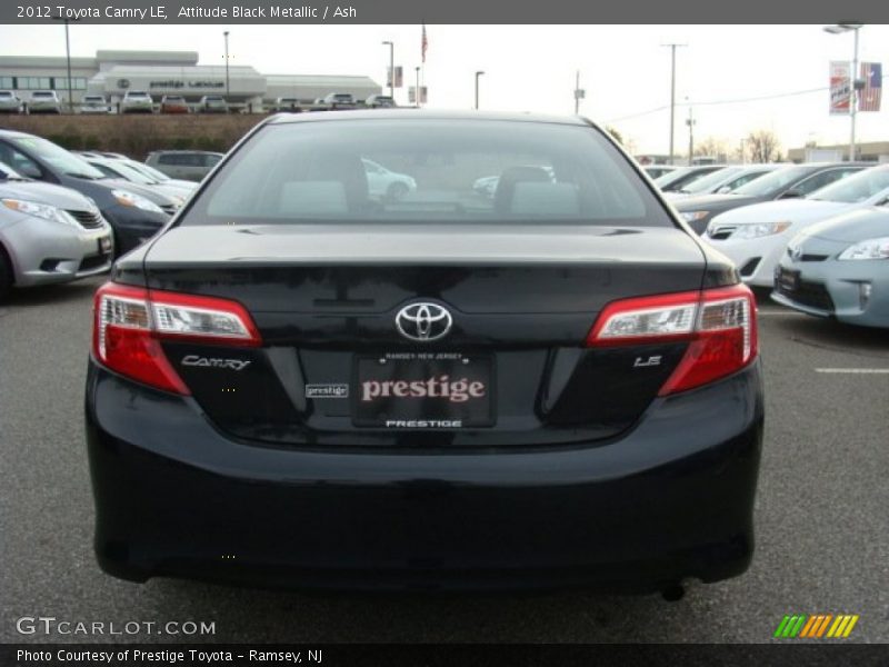 Attitude Black Metallic / Ash 2012 Toyota Camry LE