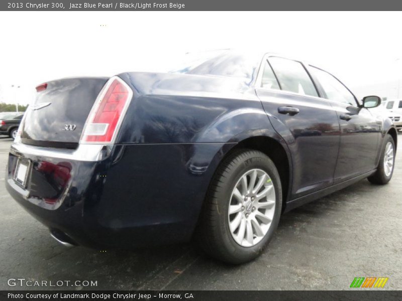 Jazz Blue Pearl / Black/Light Frost Beige 2013 Chrysler 300