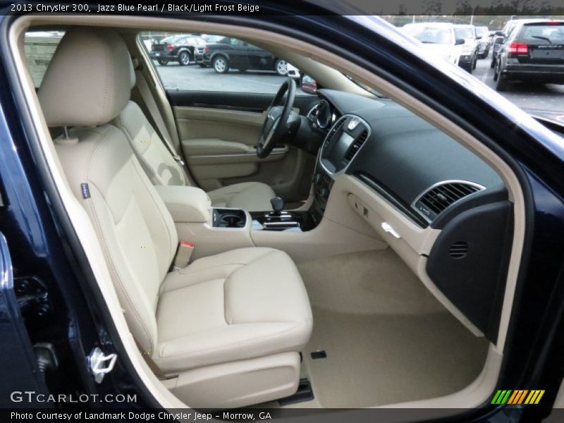 Jazz Blue Pearl / Black/Light Frost Beige 2013 Chrysler 300