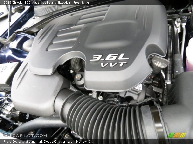 Jazz Blue Pearl / Black/Light Frost Beige 2013 Chrysler 300