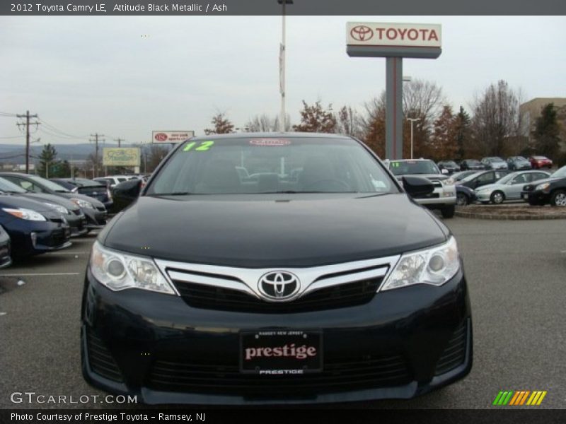 Attitude Black Metallic / Ash 2012 Toyota Camry LE