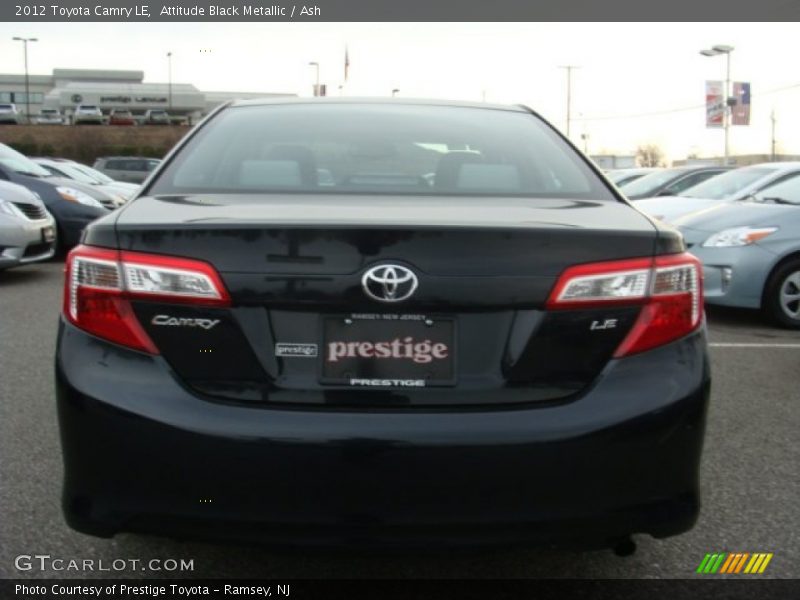 Attitude Black Metallic / Ash 2012 Toyota Camry LE