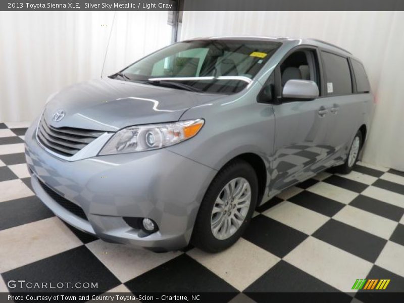 Silver Sky Metallic / Light Gray 2013 Toyota Sienna XLE
