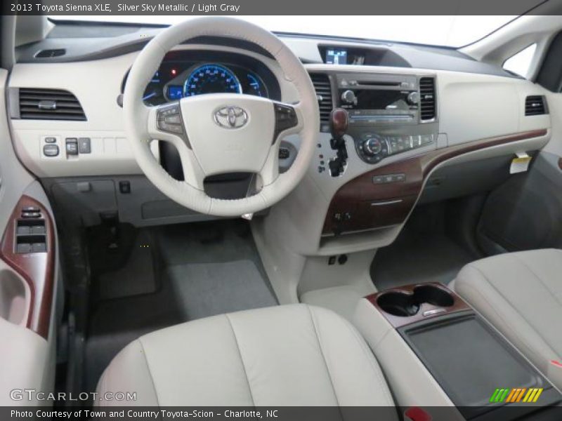 Silver Sky Metallic / Light Gray 2013 Toyota Sienna XLE
