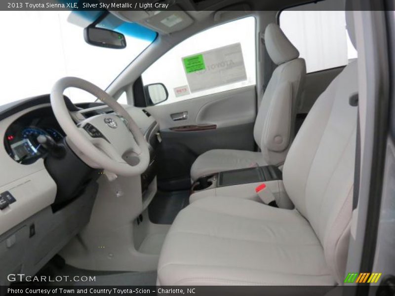 Silver Sky Metallic / Light Gray 2013 Toyota Sienna XLE