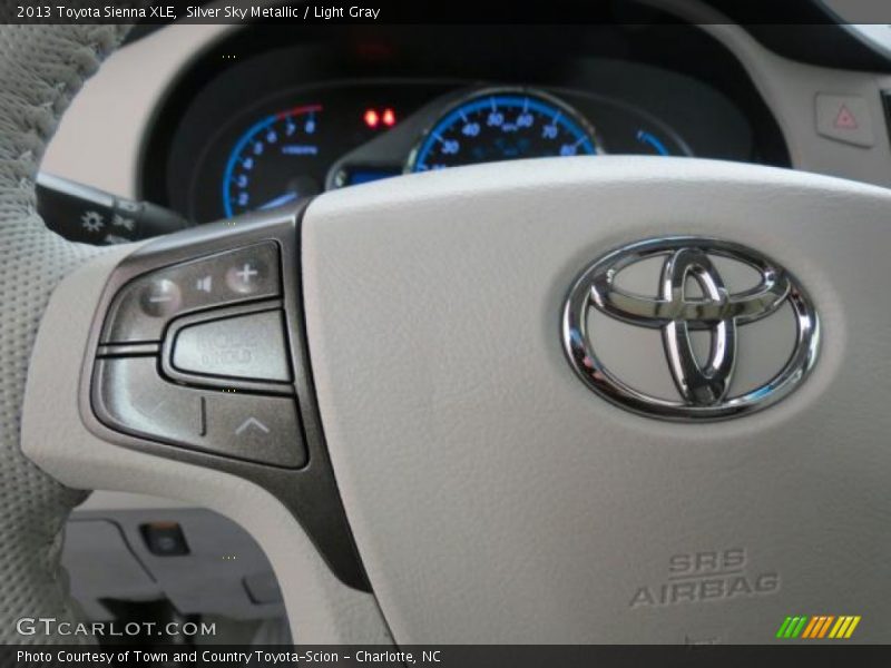 Silver Sky Metallic / Light Gray 2013 Toyota Sienna XLE