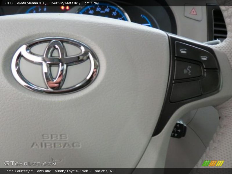 Silver Sky Metallic / Light Gray 2013 Toyota Sienna XLE
