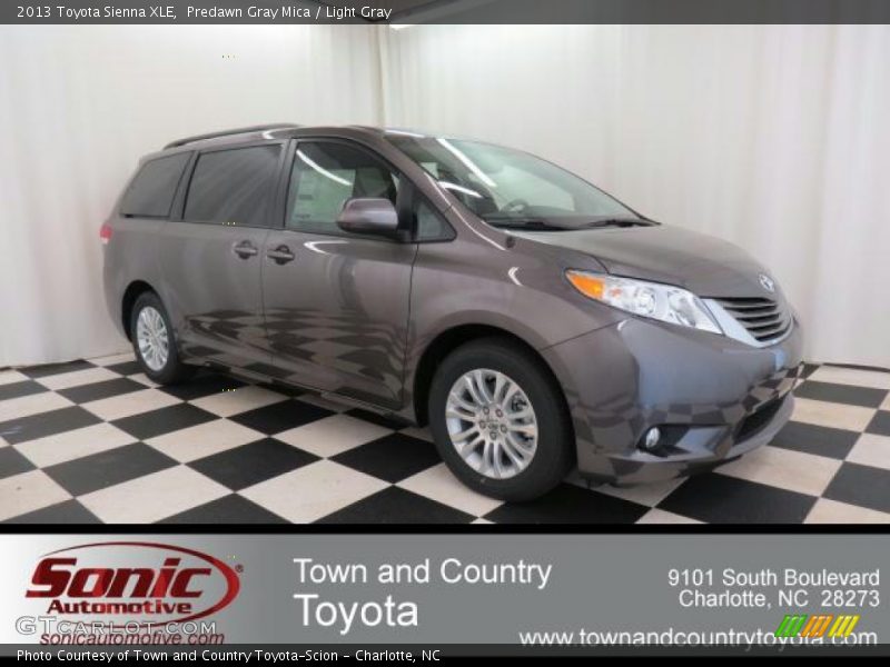 Predawn Gray Mica / Light Gray 2013 Toyota Sienna XLE