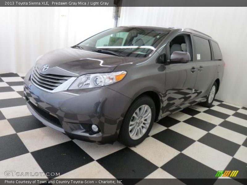 Predawn Gray Mica / Light Gray 2013 Toyota Sienna XLE