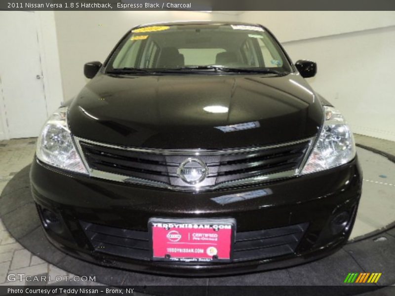 Espresso Black / Charcoal 2011 Nissan Versa 1.8 S Hatchback