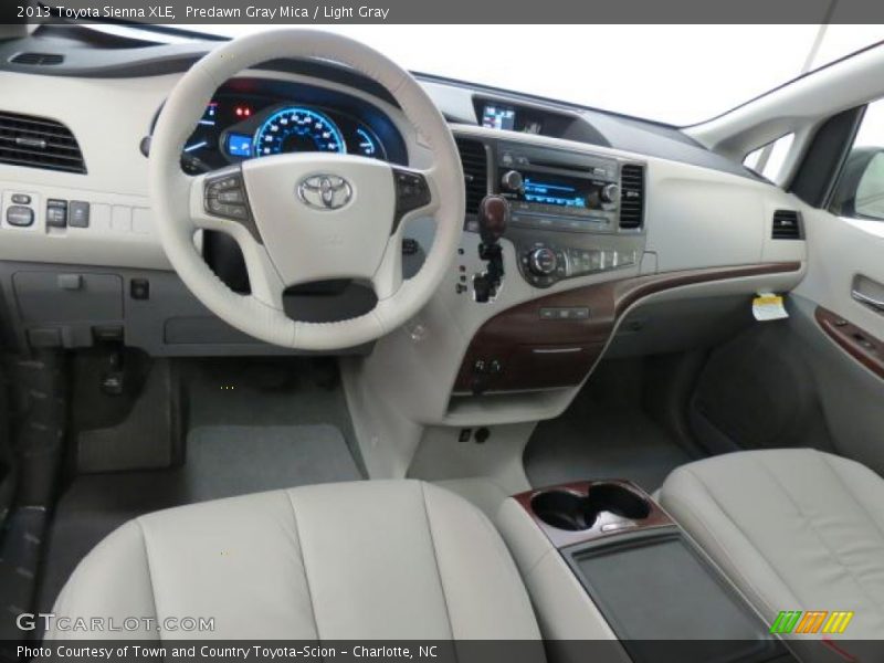 Predawn Gray Mica / Light Gray 2013 Toyota Sienna XLE