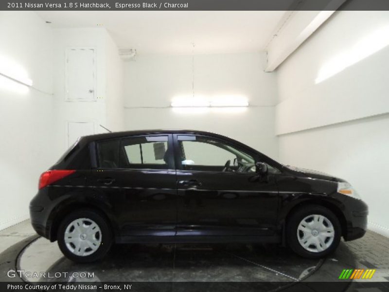 Espresso Black / Charcoal 2011 Nissan Versa 1.8 S Hatchback