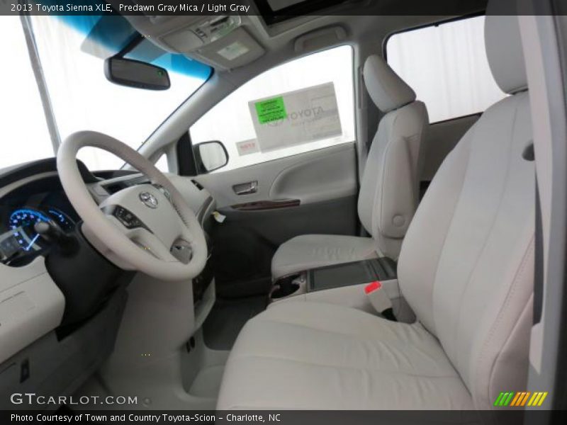 Predawn Gray Mica / Light Gray 2013 Toyota Sienna XLE