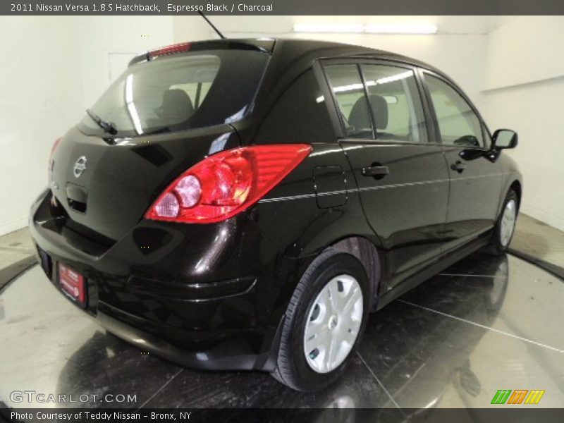 Espresso Black / Charcoal 2011 Nissan Versa 1.8 S Hatchback