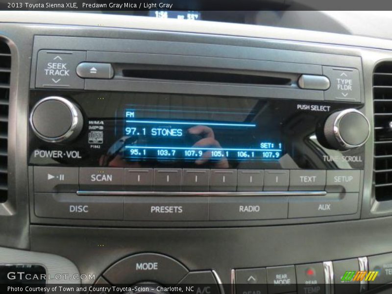 Predawn Gray Mica / Light Gray 2013 Toyota Sienna XLE