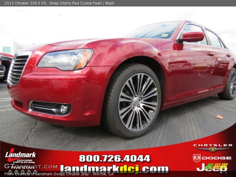 Deep Cherry Red Crystal Pearl / Black 2013 Chrysler 300 S V6
