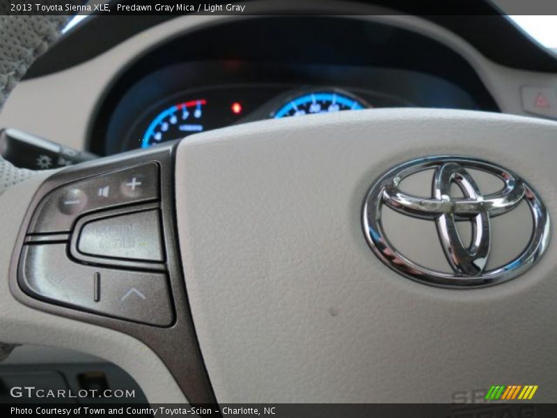 Predawn Gray Mica / Light Gray 2013 Toyota Sienna XLE