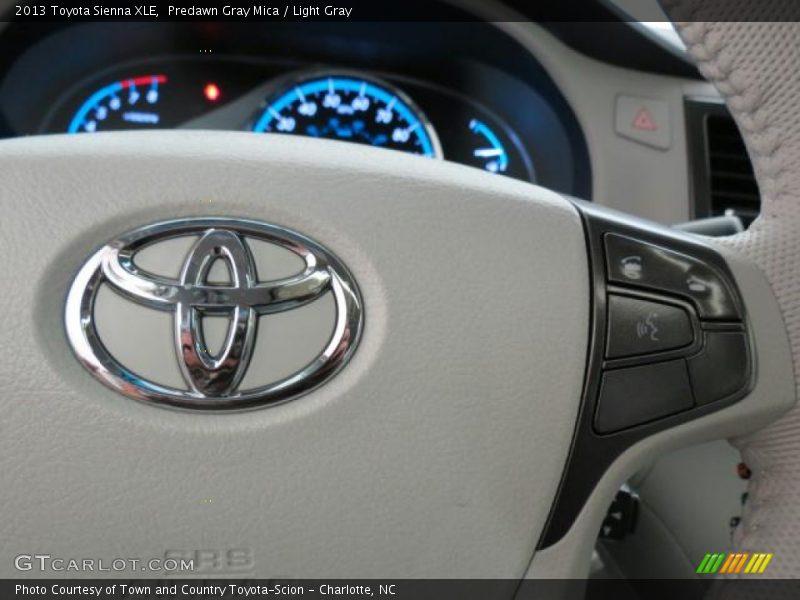 Predawn Gray Mica / Light Gray 2013 Toyota Sienna XLE