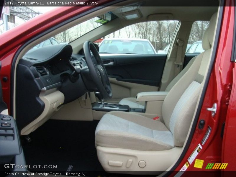 Barcelona Red Metallic / Ivory 2012 Toyota Camry LE