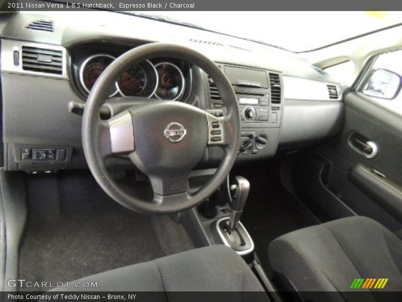 Espresso Black / Charcoal 2011 Nissan Versa 1.8 S Hatchback