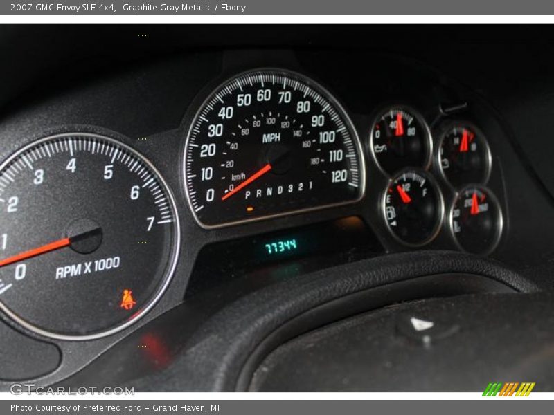 Graphite Gray Metallic / Ebony 2007 GMC Envoy SLE 4x4