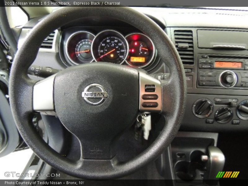 Espresso Black / Charcoal 2011 Nissan Versa 1.8 S Hatchback