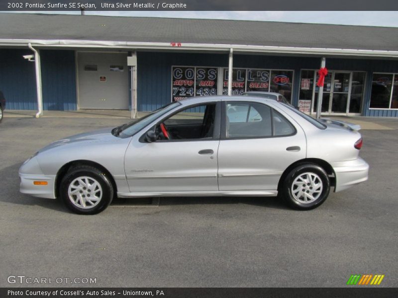Ultra Silver Metallic / Graphite 2002 Pontiac Sunfire SE Sedan
